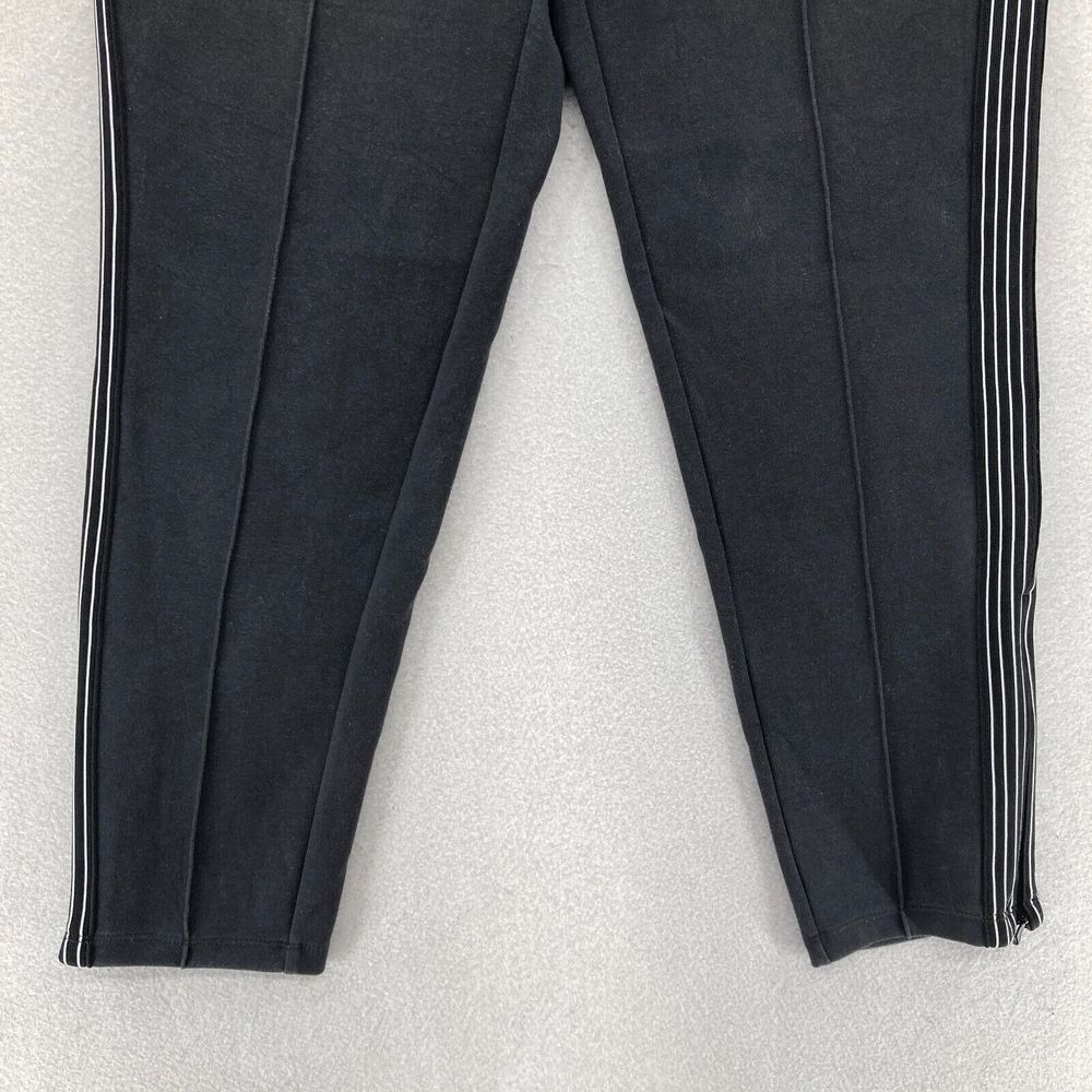Athleta Commuter Pants Women's Small Pull On Black Stretch Striped Ankle Zip - Picture 3 of 14